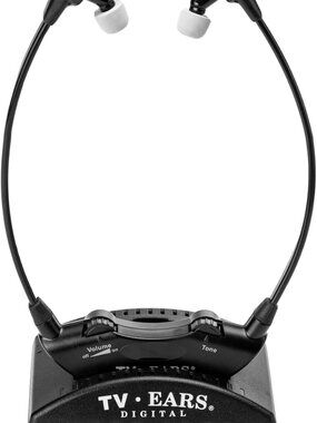 TV Ears Digital Wireless Headset System for Seniors – Personal Volume Control